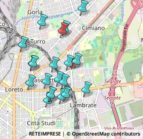 Mappa P.le Udine, 20132 Milano MI, Italia (0.9335)