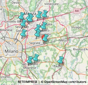 Mappa Via 1° Maggio, 20096 Pioltello MI, Italia (7.19286)