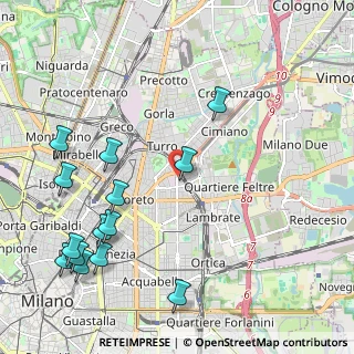 Mappa Via Eugenio Camerini, 20131 Milano MI, Italia (2.63571)