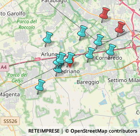 Mappa Via Filippo Turati, 20018 Sedriano MI, Italia (3.2275)