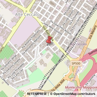 Mappa Via Umberto Saba,  15, 36075 Montecchio Maggiore, Vicenza (Veneto)