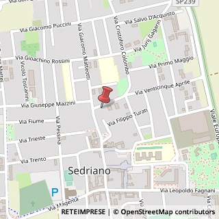 Mappa Via Antonio Gramsci, 2, 20018 Sedriano, Milano (Lombardia)
