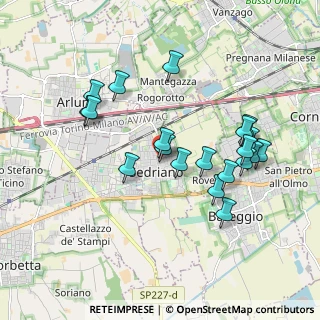 Mappa Via Antonio Gramsci, 20018 Sedriano MI, Italia (1.806)