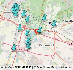 Mappa Via dei Santi, 25129 Bettole BS, Italia (4.54882)