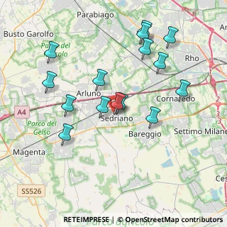 Mappa Via Guglielmo Marconi, 20018 Sedriano MI, Italia (3.854)