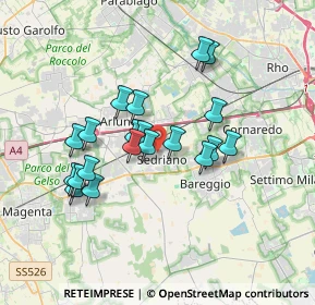 Mappa Via Guglielmo Marconi, 20018 Sedriano MI, Italia (3.0515)