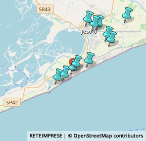 Mappa Via Cordevole, 30016 Lido di Jesolo VE, Italia (3.37091)