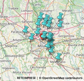 Mappa Via Pietro di Pietramellara, 20158 Milano MI, Italia (9.544)