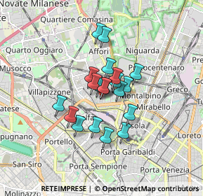 Mappa Via Pietro di Pietramellara, 20158 Milano MI, Italia (1.1005)