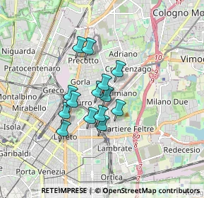 Mappa Via Bengasi, 20132 Milano MI, Italia (1.18357)