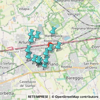 Mappa Via Cartesio, 20018 Sedriano MI, Italia (1.53333)