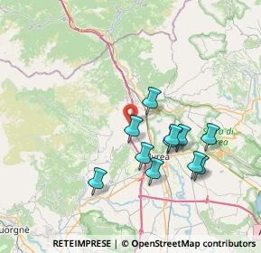 Mappa Regione Bindi, 10013 Borgofranco d'Ivrea TO, Italia (6.65091)