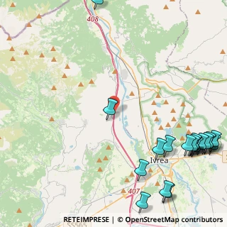 Mappa Regione Bindi, 10013 Borgofranco d'Ivrea TO, Italia (6.6175)