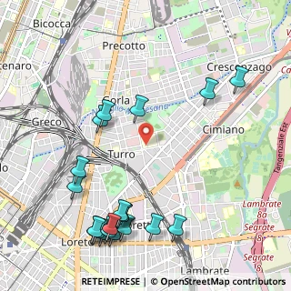 Mappa Via Luigi Prinetti, 20127 Milano MI, Italia (1.326)