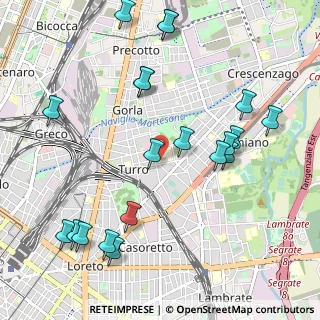 Mappa Via Luigi Prinetti, 20127 Milano MI, Italia (1.2095)