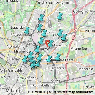 Mappa Via Luigi Prinetti, 20127 Milano MI, Italia (1.732)