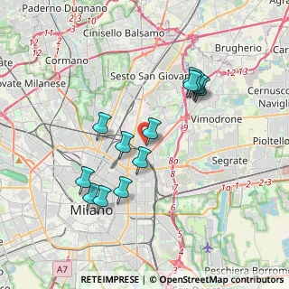 Mappa Via Luigi Prinetti, 20127 Milano MI, Italia (3.45385)