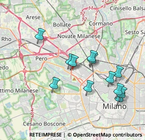 Mappa Via Capodistria, 20151 Milano MI, Italia (3.54083)