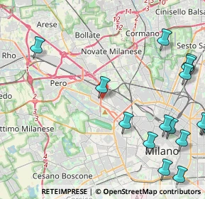 Mappa Via Capodistria, 20151 Milano MI, Italia (6.607)