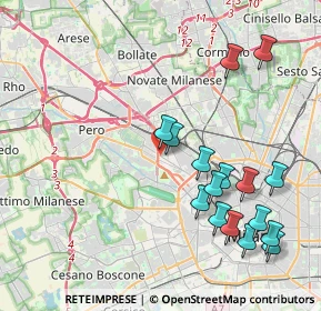 Mappa Via Capodistria, 20151 Milano MI, Italia (4.455)