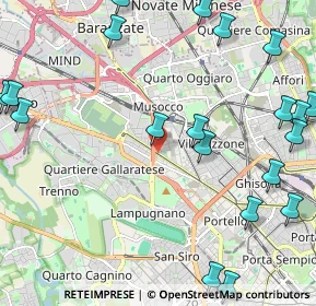Mappa Viale Certosa, 20516 Milano MI, Italia (2.987)