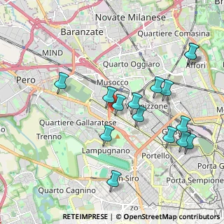 Mappa Via Capodistria, 20151 Milano MI, Italia (2.064)