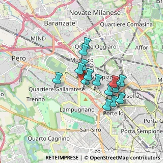 Mappa Via Capodistria, 20151 Milano MI, Italia (1.33533)