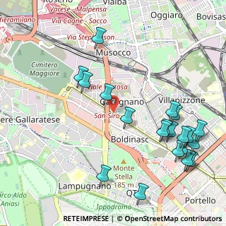 Mappa Via Capodistria, 20151 Milano MI, Italia (1.251)