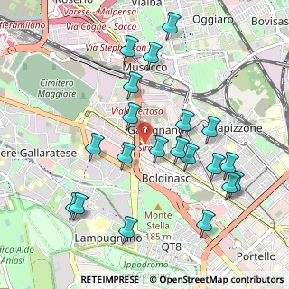 Mappa Via Capodistria, 20151 Milano MI, Italia (1.051)