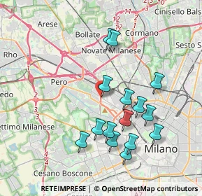 Mappa Cavalcavia del Ghisallo, 20151 Milano MI, Italia (3.65067)
