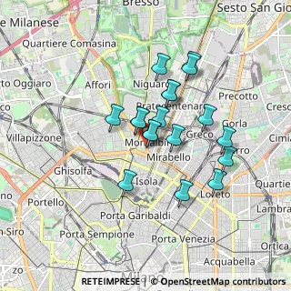 Mappa Via Murat, 20159 Milano MI, Italia (1.38111)