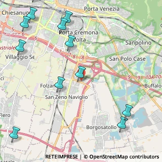 Mappa Via Alessandro Volta, 25010 San Zeno Naviglio BS, Italia (3.08667)