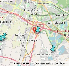 Mappa Via Alessandro Volta, 25010 San Zeno Naviglio BS, Italia (3.87333)