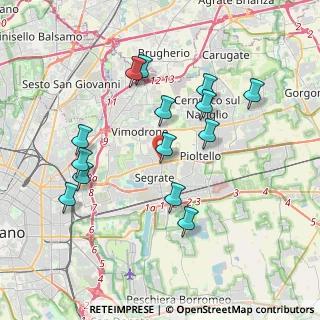 Mappa Via Kennedy, 20054 Segrate MI, Italia (3.69857)
