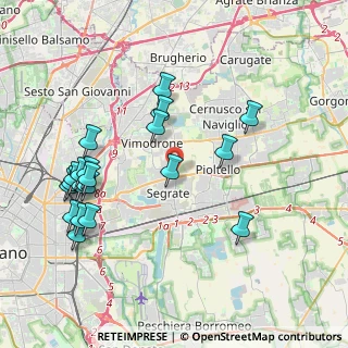 Mappa Via Kennedy, 20054 Segrate MI, Italia (4.371)