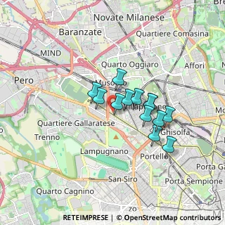 Mappa Via Luciano, 20151 Milano MI, Italia (1.23692)