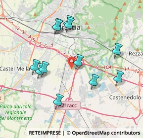 Mappa Via Michelangelo Buonarroti, 25010 Brescia BS, Italia (3.85083)