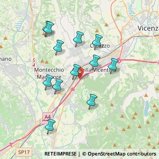 Mappa A4 Torino - Trieste, 36075 Montecchio Maggiore VI, Italia (3.78583)