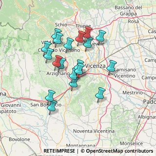 Mappa A4 Torino - Trieste, 36075 Montecchio Maggiore VI, Italia (12.43684)