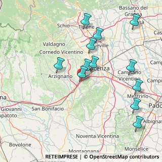 Mappa A4 Torino - Trieste, 36075 Montecchio Maggiore VI, Italia (16.8775)