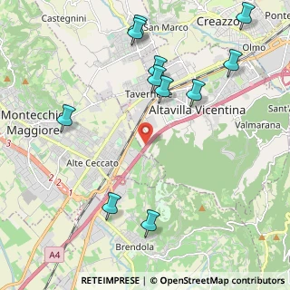 Mappa A4 Torino - Trieste, 36075 Montecchio Maggiore VI, Italia (2.50909)