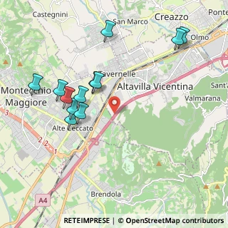 Mappa A4 Torino - Trieste, 36075 Montecchio Maggiore VI, Italia (2.095)