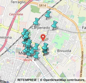 Mappa Via Rubicone, 30173 Venezia VE, Italia (0.805)
