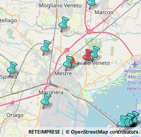 Mappa Via Rubicone, 30173 Venezia VE, Italia (7.0085)