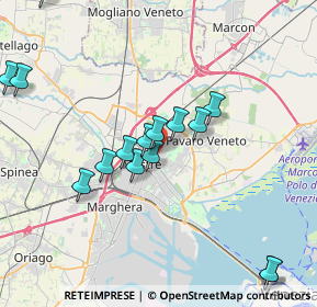 Mappa Via Rubicone, 30173 Venezia VE, Italia (4.07867)