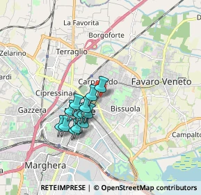 Mappa Via Rubicone, 30173 Venezia VE, Italia (1.42154)