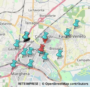Mappa Via Rubicone, 30173 Venezia VE, Italia (1.895)