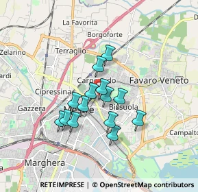 Mappa Via Rubicone, 30173 Venezia VE, Italia (1.27643)