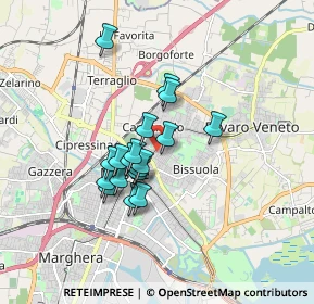 Mappa Via Rubicone, 30173 Venezia VE, Italia (1.26444)