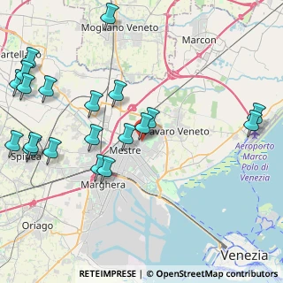 Mappa Via Tevere, 00165 Venezia VE, Italia (5.2515)